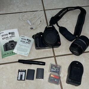 Canon EOS Digital XTi 400D Camera with kit EF-S 18-55mm Lens & Accessories